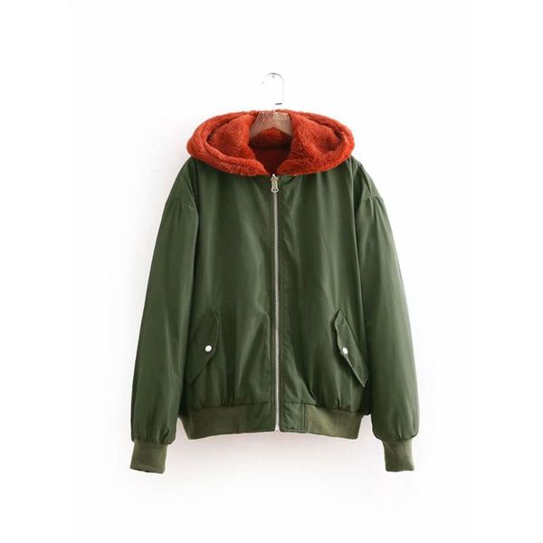 women's jackets fashion warm winter thick jacket women 2021 double side bomber coats with fleece lining hooded streetwear outwear, Black;brown
women's jackets fashion warm winter thick jacket women 2021 double side bomber coats with fleece lining hooded streetwear outwear, Black;brown