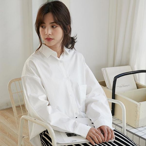 korean style all-match white shirt washed cotton loose long-sleeve blouse temperament chic women's tunic blouses & shirts
korean style all-match white shirt washed cotton loose long-sleeve blouse temperament chic women's tunic blouses & shirts