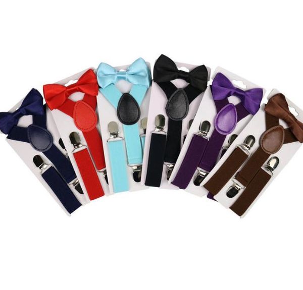 27 colors kids suspenders bow tie set for 1-10t baby braces elastic y-back boys girls suspenders accessories fre, Black
27 colors kids suspenders bow tie set for 1-10t baby braces elastic y-back boys girls suspenders accessories fre, Black