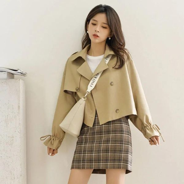 women's trench coats spring autumn short women lapel single breasted fashion blazers solid colors multi-button casual commuter outwear, Tan;black
women's trench coats spring autumn short women lapel single breasted fashion blazers solid colors multi-button casual commuter outwear, Tan;black