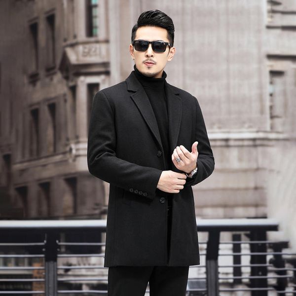 middle-aged men's side-sewn pocket coat jacket double-sided wool coat casual plus fat long sleeve trench coat autumn and winter men clo, Black;brown
middle-aged men's side-sewn pocket coat jacket double-sided wool coat casual plus fat long sleeve trench coat autumn and winter men clo, Black;brown