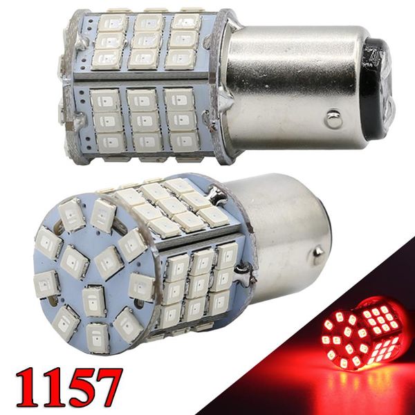 working light 2pcs 1157 bay15d red car tail sbrake lamp led bulb 3w 12v auto rear