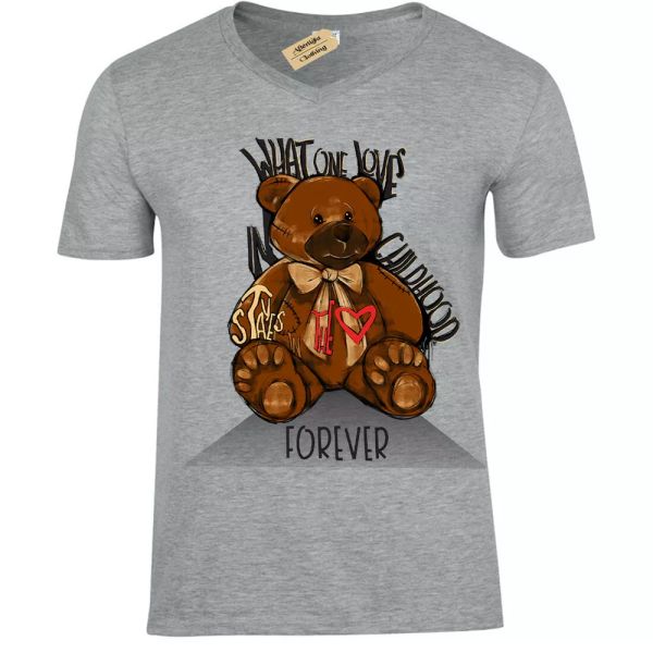 infancia osito camiseta juguete hombre cuello en v, White;black
infancia osito camiseta juguete hombre cuello en v, White;black