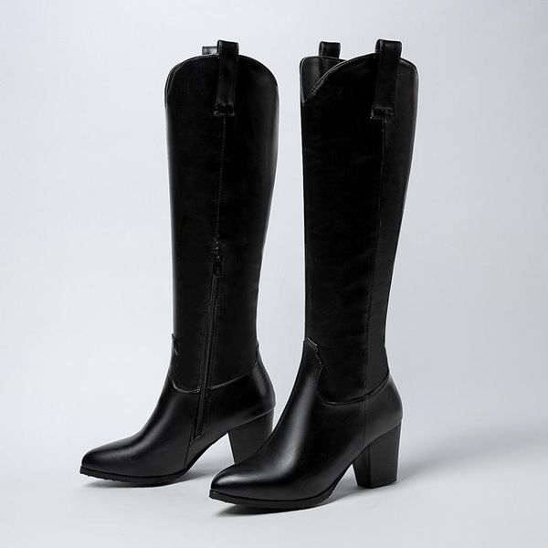 boots 2021 designer western black kneehigh for women pointed toe cowboy chunky square heel runway ladies motorcycle
boots 2021 designer western black kneehigh for women pointed toe cowboy chunky square heel runway ladies motorcycle