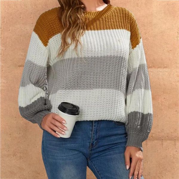 women's sweaters vintage striped knitted sweater women elegant thick loose pullovers autumn winter o neck long sleeve plus size, White;black
women's sweaters vintage striped knitted sweater women elegant thick loose pullovers autumn winter o neck long sleeve plus size, White;black