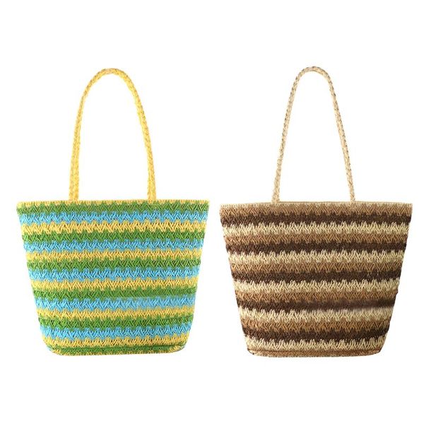 evening bags women fashion woven stripe shoulder shopping bag ladies retro casual large capacity tote handbags
evening bags women fashion woven stripe shoulder shopping bag ladies retro casual large capacity tote handbags