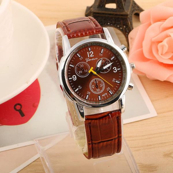 business sport watch men's quality fashion numerals faux leather analog quartz gentleman watches bracelet clock gift 04 wristwatches, Slivery;brown
business sport watch men's quality fashion numerals faux leather analog quartz gentleman watches bracelet clock gift 04 wristwatches, Slivery;brown