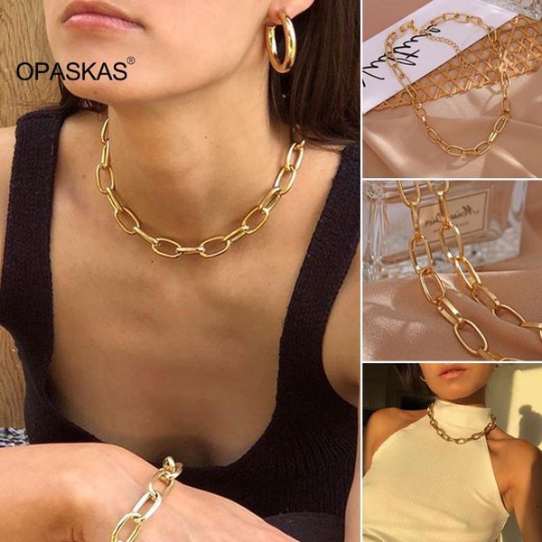 chains modern simple alloy necklace retro punk style thick clavicle chain personalized charming jewelry for women vl, Silver
chains modern simple alloy necklace retro punk style thick clavicle chain personalized charming jewelry for women vl, Silver
