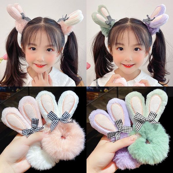 hair accessories cute three-dimensional ears plush tie girls autumn and winter head rope rubber band children's headdress access, Slivery;white
hair accessories cute three-dimensional ears plush tie girls autumn and winter head rope rubber band children's headdress access, Slivery;white