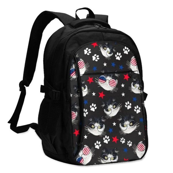 backpack usb charging lapwomen's students girls school hipster cat on sunglasses with flag travel bagpack
backpack usb charging lapwomen's students girls school hipster cat on sunglasses with flag travel bagpack