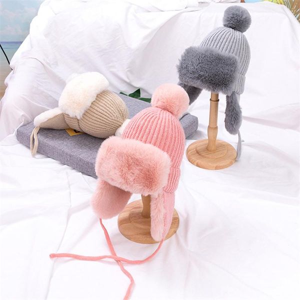 berets baby hat kids children ear flap muff winter warm plush cotton cap boy girl outdoor knitted beanie gifts 1-3 years, Blue;gray
berets baby hat kids children ear flap muff winter warm plush cotton cap boy girl outdoor knitted beanie gifts 1-3 years, Blue;gray
