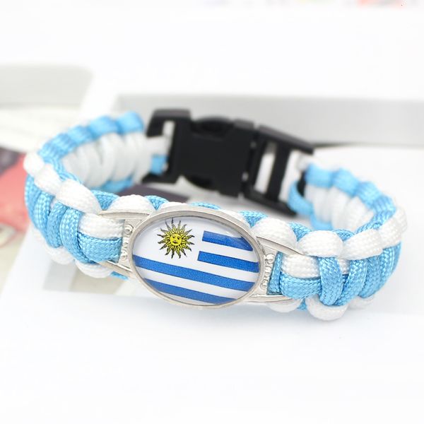 souvenir world cup uruguay flag seven core umbrella rope braided bracelet outdoor life-saving
souvenir world cup uruguay flag seven core umbrella rope braided bracelet outdoor life-saving