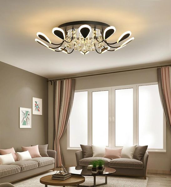 modern simple crystal living room ceiling lamp atmosphere bedroom warm romantic study dining lights
modern simple crystal living room ceiling lamp atmosphere bedroom warm romantic study dining lights
