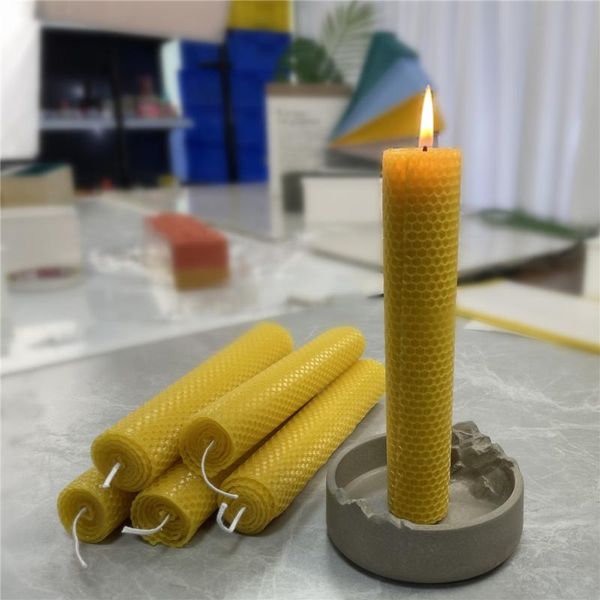 candles 5pcs/set diameter 3.5cm, height 19.5cm natural yellow beeswax rolled candle handmade diy honey long rod bees wax honeycomb
candles 5pcs/set diameter 3.5cm, height 19.5cm natural yellow beeswax rolled candle handmade diy honey long rod bees wax honeycomb