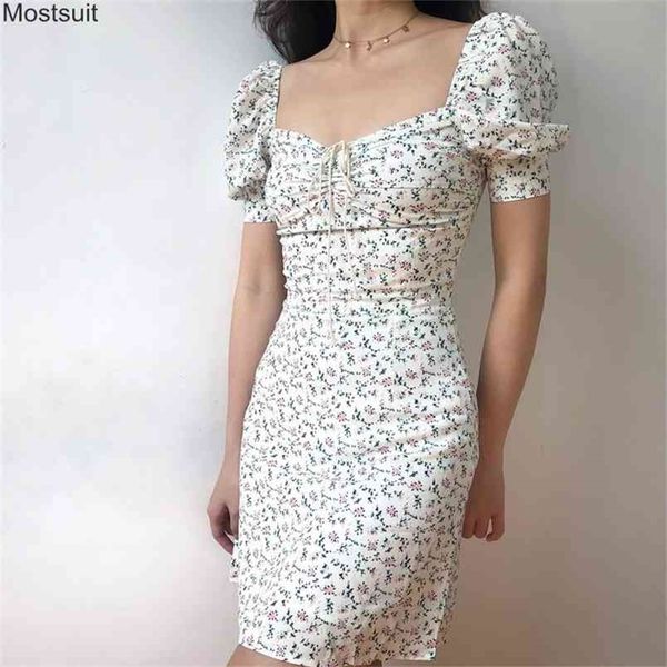 retro boho summer dress for women floral print puff sleeve tie neck bodycon mini dresses plus size korean vestidos 210513, Black;gray
retro boho summer dress for women floral print puff sleeve tie neck bodycon mini dresses plus size korean vestidos 210513, Black;gray