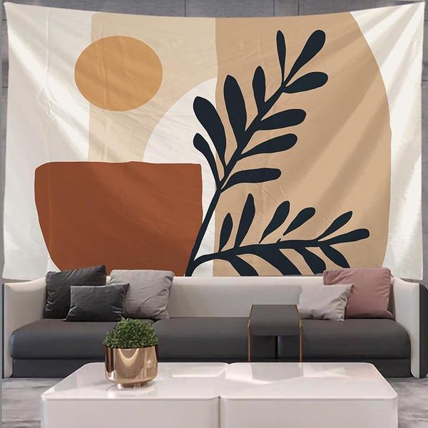 tapestries cartoon tapestry mandala macrame hippie leaves wall hanging boho decor witchcraft