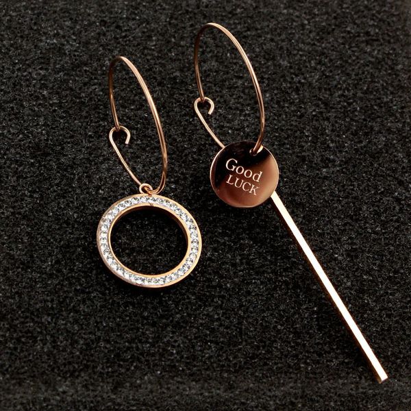 e1-407a fashion asymmetric full diamond circle lucky letter brand coil personalized rose gold earrings, Golden
e1-407a fashion asymmetric full diamond circle lucky letter brand coil personalized rose gold earrings, Golden