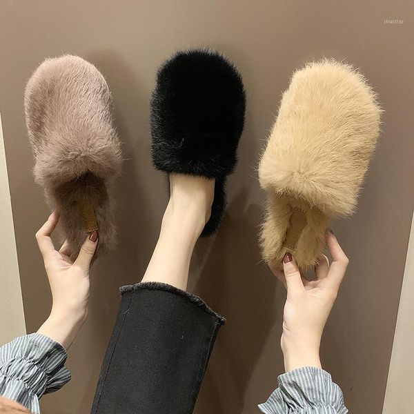 slippers warm plush winter women shoes woman slip on soft solid color round toe faux fur ladies female slides plus size1, Black
slippers warm plush winter women shoes woman slip on soft solid color round toe faux fur ladies female slides plus size1, Black