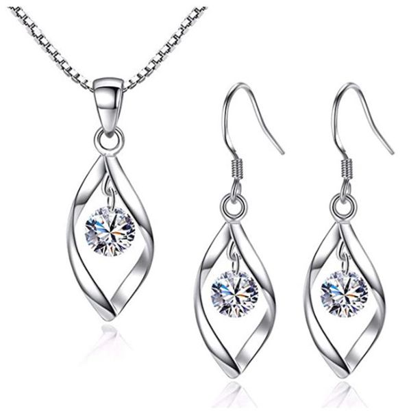 chains 1pcs necklace + 2pcs earrings twisting diamond silver girl jewelry for women elegance gift stylish wedding
chains 1pcs necklace + 2pcs earrings twisting diamond silver girl jewelry for women elegance gift stylish wedding