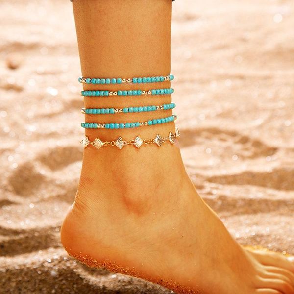 anklets european fashion anklet creative hand-patterned blue beaded shell alloy 5 piece set beach party jewelry, Red;blue
anklets european fashion anklet creative hand-patterned blue beaded shell alloy 5 piece set beach party jewelry, Red;blue