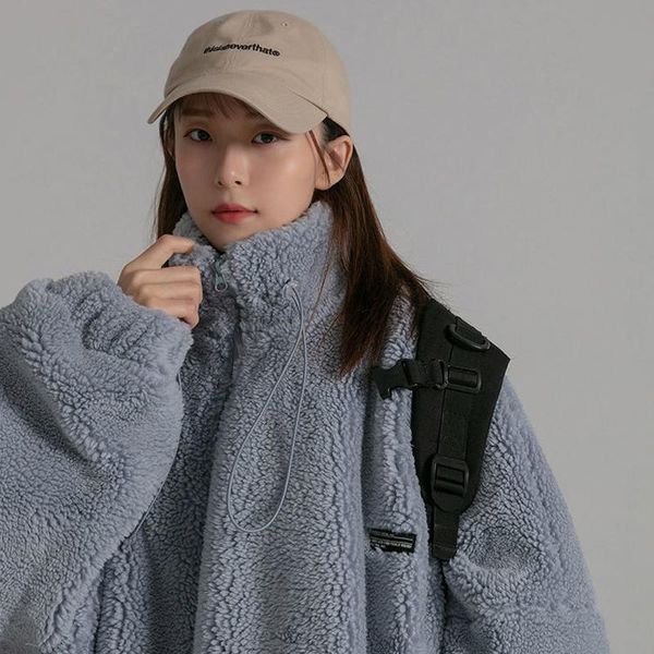 women's jackets harajuku zip up hoodie women winter couple streetwear plus velvet thick lamb jacket style fleece sweatshirt korean clot, Black;brown
women's jackets harajuku zip up hoodie women winter couple streetwear plus velvet thick lamb jacket style fleece sweatshirt korean clot, Black;brown