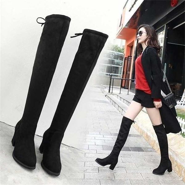 warm fur winter boots women slim stretch lycra platform knee high ladies long shoes over the 211217, Black
warm fur winter boots women slim stretch lycra platform knee high ladies long shoes over the 211217, Black
