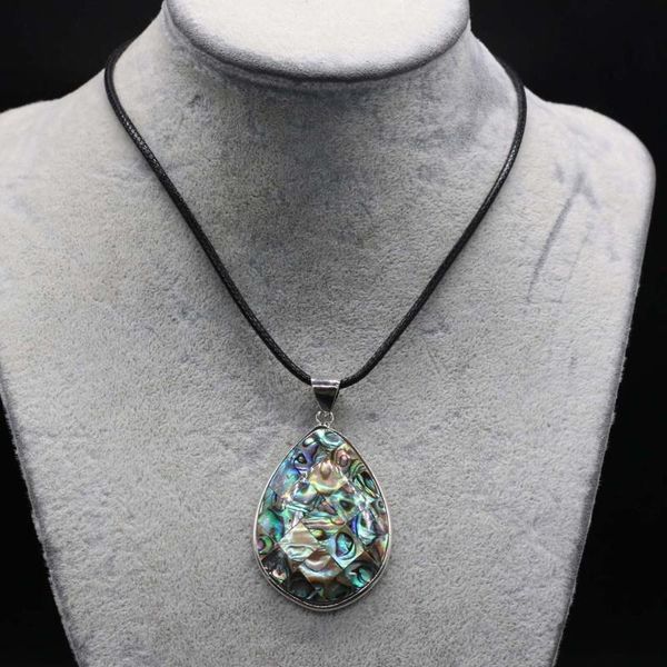pendant necklaces natural abalone shell necklace retro drop shape temperament for women men casual charm jewelry gifts 32x43mm, Silver
pendant necklaces natural abalone shell necklace retro drop shape temperament for women men casual charm jewelry gifts 32x43mm, Silver