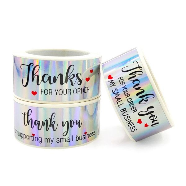 gift wrap 120pcs thank you stickers labels seals for supporting business rainbow silver roll round mail label
gift wrap 120pcs thank you stickers labels seals for supporting business rainbow silver roll round mail label