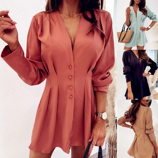 women 2021 vintage ruffles spring autumn long sleeve bebutton elegant dress boho casual party shirt dresses plus size, Black;gray
women 2021 vintage ruffles spring autumn long sleeve bebutton elegant dress boho casual party shirt dresses plus size, Black;gray