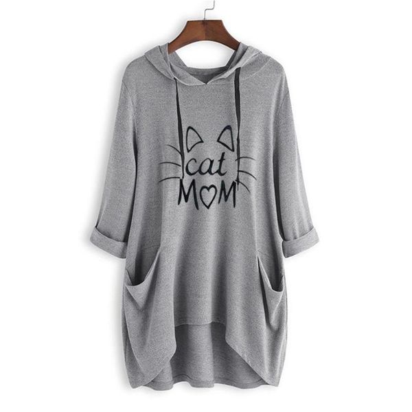 women's hoodies & sweatshirts cute cat mom letter print ladies pullovers women knitted long spring autumn woman pink asia size, Black
women's hoodies & sweatshirts cute cat mom letter print ladies pullovers women knitted long spring autumn woman pink asia size, Black