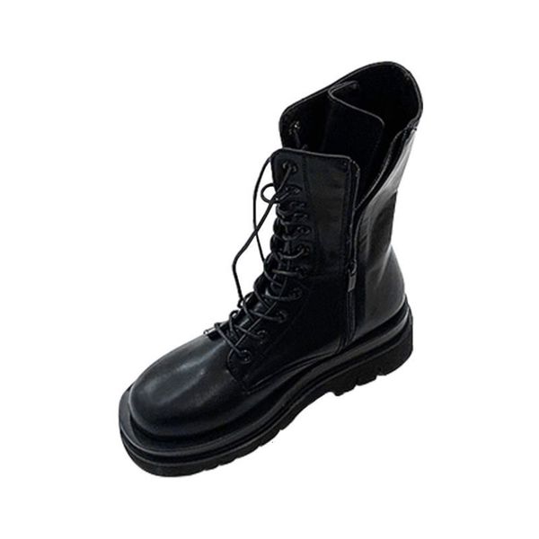 2021 autumn winter new thick soled martin boots british lace up increased slim medium tube net red short boots knight boots women, Black
2021 autumn winter new thick soled martin boots british lace up increased slim medium tube net red short boots knight boots women, Black