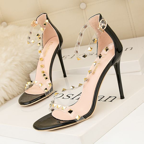 sandals clear strap women shoes 34 to size 41 rivet stiletto heels buckle pumps party super high heel z264, Black
sandals clear strap women shoes 34 to size 41 rivet stiletto heels buckle pumps party super high heel z264, Black