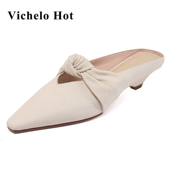 sandals vichelo genuine leather pointed toe med heel strang style shallow korean girl butterfly-knot slip on women shoes l95, Black
sandals vichelo genuine leather pointed toe med heel strang style shallow korean girl butterfly-knot slip on women shoes l95, Black