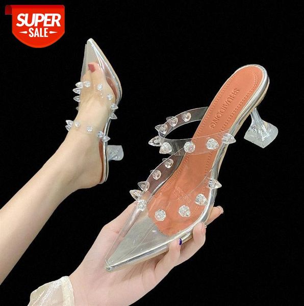 baotou half slippers women european and american transparent fashion outer wear high-heel stiletto temperament half-support single sho #f54y, Black
baotou half slippers women european and american transparent fashion outer wear high-heel stiletto temperament half-support single sho #f54y, Black