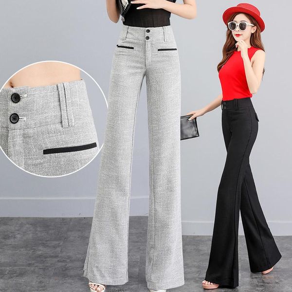 women's pants & capris 2021 summer cotton wide leg straight loose drop feeling large casual linen, Black;white
women's pants & capris 2021 summer cotton wide leg straight loose drop feeling large casual linen, Black;white