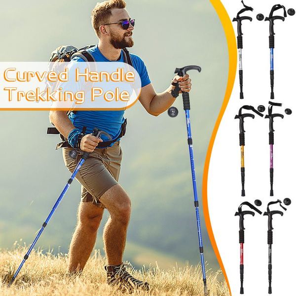 trekking poles sticks for hike walking hiking climbing high-strength aluminum alloy curved handle pole
trekking poles sticks for hike walking hiking climbing high-strength aluminum alloy curved handle pole