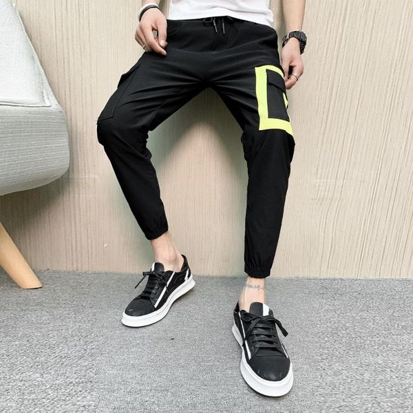 men's pants brand men cargo summer thin side pocket slim fit casual mens joggers ankle length trousers clothes 2021, Black
men's pants brand men cargo summer thin side pocket slim fit casual mens joggers ankle length trousers clothes 2021, Black