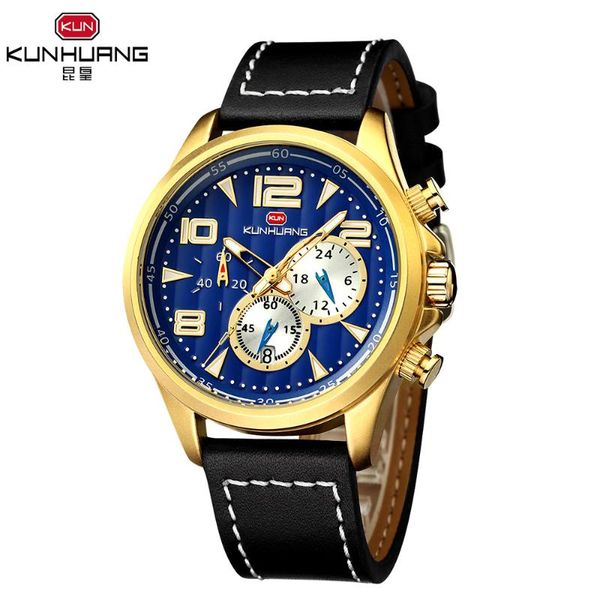 wristwatches sport luxury watch for men leather strap mens watches multifunction waterproof luminous quartz large dial, Slivery;brown
wristwatches sport luxury watch for men leather strap mens watches multifunction waterproof luminous quartz large dial, Slivery;brown