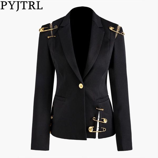 women spring autumn black hollow out pin spliced jacket fashion tide long sleeve coat women's jackets, Black;brown
women spring autumn black hollow out pin spliced jacket fashion tide long sleeve coat women's jackets, Black;brown
