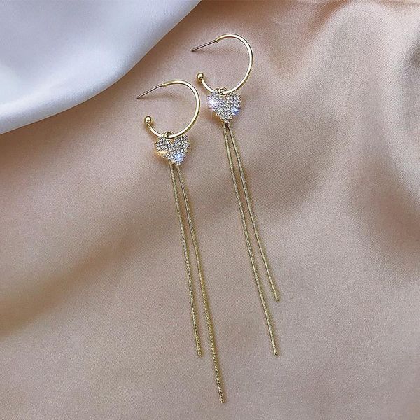 dangle & chandelier 2021 fashion women's earrings romantic heart zircon drop tasssels for women korean gifts jewelry wholesale, Silver
dangle & chandelier 2021 fashion women's earrings romantic heart zircon drop tasssels for women korean gifts jewelry wholesale, Silver