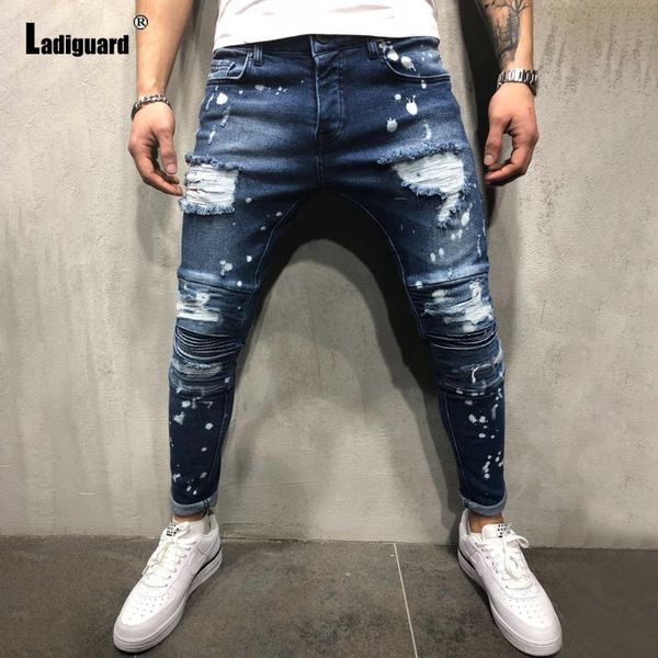 men's jeans ladiguard men blue denim pants 2021 autumn slim bottoms pant mens clothing hole ripped pencil trousers
men's jeans ladiguard men blue denim pants 2021 autumn slim bottoms pant mens clothing hole ripped pencil trousers