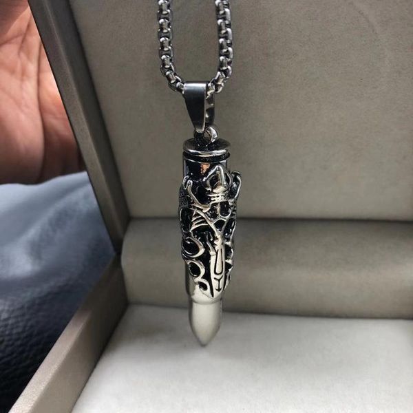 pendant necklaces women men's necklace domineering 316l stainless steel skull vintage rock hip hop jewelry, Silver
pendant necklaces women men's necklace domineering 316l stainless steel skull vintage rock hip hop jewelry, Silver
