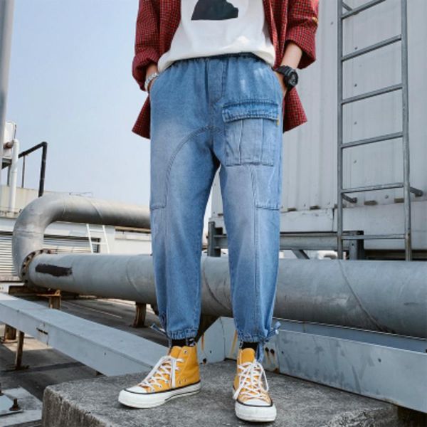 male work clothes will pocket nine part upon jeans pants hip hop streetwear japan style blue men's
male work clothes will pocket nine part upon jeans pants hip hop streetwear japan style blue men's