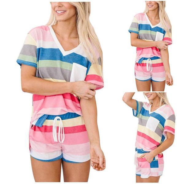 women's tracksuits summer casual tracksuit fashion v-neck short-sleeved printed home suit sit pocket two-piece shorts set lounge wear #, Gray
women's tracksuits summer casual tracksuit fashion v-neck short-sleeved printed home suit sit pocket two-piece shorts set lounge wear #, Gray