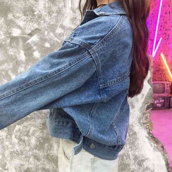 women's jackets coats cowboy bat sleeve female 2021 spring and autumn student loose korean bf college style versatile hip hop short g5u, Black;brown
women's jackets coats cowboy bat sleeve female 2021 spring and autumn student loose korean bf college style versatile hip hop short g5u, Black;brown