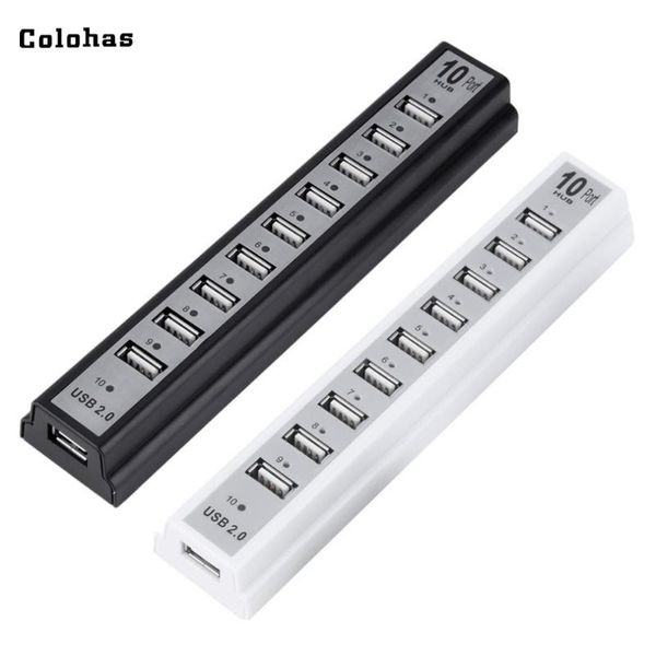 hubs colohas high speed multifunction 10 ports usb 2.0 hub expansion + power adapter for notebook pc mouse keyboard black white
hubs colohas high speed multifunction 10 ports usb 2.0 hub expansion + power adapter for notebook pc mouse keyboard black white