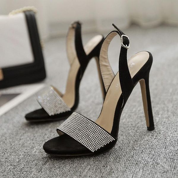 sandals women pu diamond square head peep toe thin high heels sandalias summer fashion buckle party wedding shoes, Black
sandals women pu diamond square head peep toe thin high heels sandalias summer fashion buckle party wedding shoes, Black