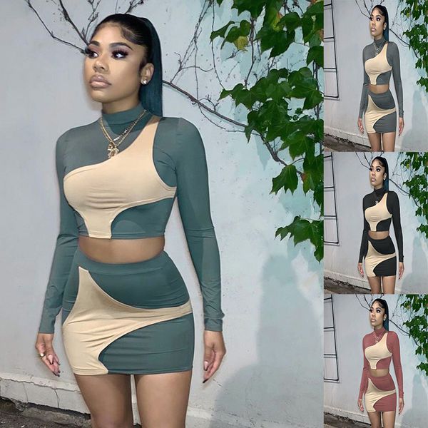 women's short skirt casual contrast color crew neck pullover patchwork long sleeve short dress 2 piece set 2022 fall new, White
women's short skirt casual contrast color crew neck pullover patchwork long sleeve short dress 2 piece set 2022 fall new, White