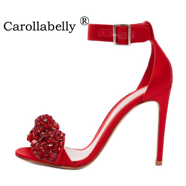 summer genuine leather crystal rhinestone sandals open toe high heels bowtie ankle strap wedding stiletto shoes, Black
summer genuine leather crystal rhinestone sandals open toe high heels bowtie ankle strap wedding stiletto shoes, Black
