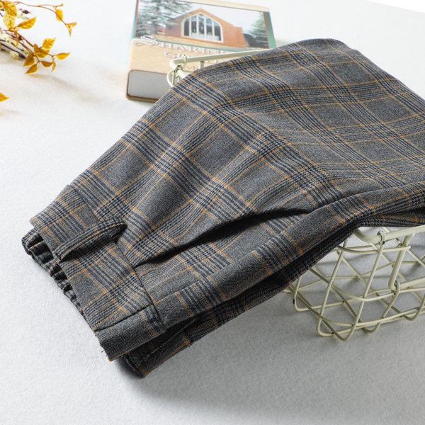 women's pants & capris 2021 plaid autumn cropped suit korean retro loose harem straight-leg casual trousers work, Black;white
women's pants & capris 2021 plaid autumn cropped suit korean retro loose harem straight-leg casual trousers work, Black;white